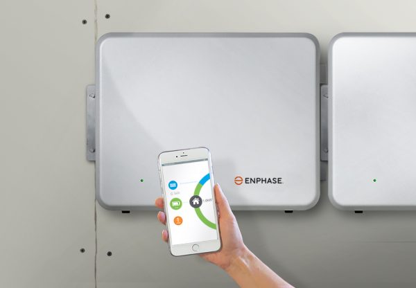 enphase ac battery on the wall