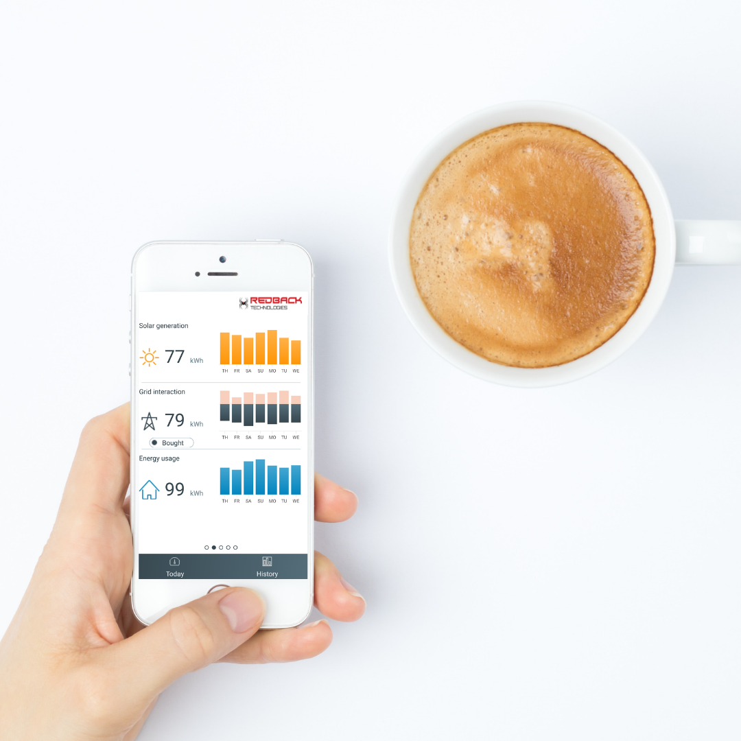 check your solar on the myredback app