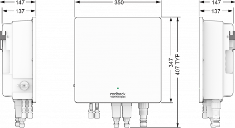 redback inverter dimensions